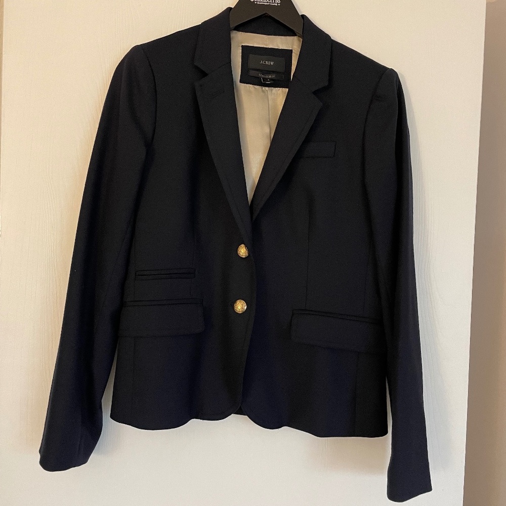 J.Crew Schoolboy Blazer, Navy Size 8